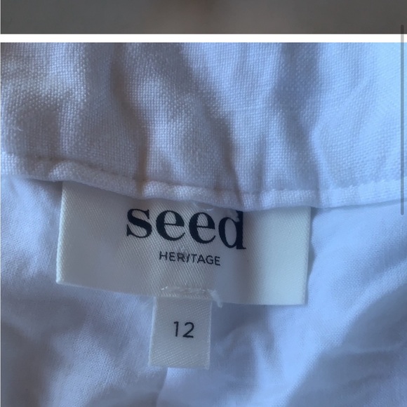 SEED Heritage White Scalloped Rainbow Short 8 - Picture 3 of 5
